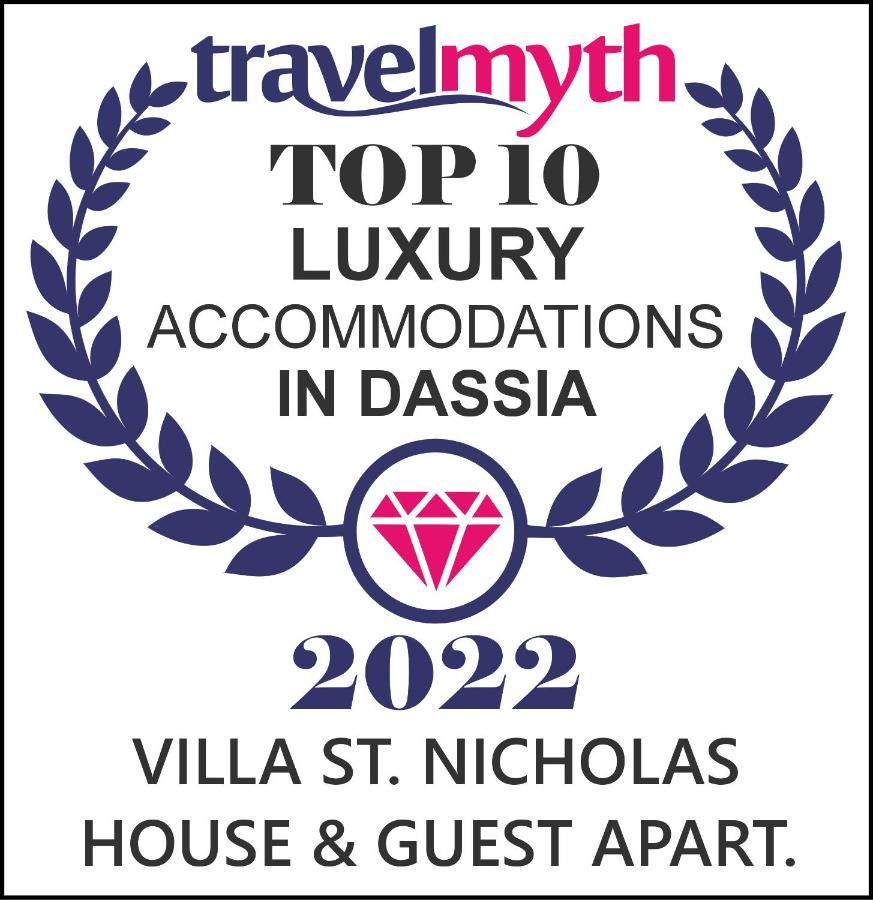Villa St Nicholas House With Private Heated Pool Dassia  Esterno foto
